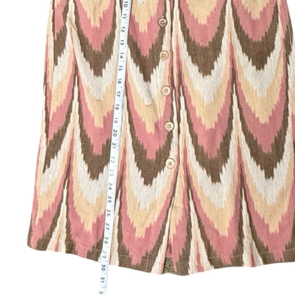 NWT Faherty Whitley Skirt Small Desert Ikat Artisan Midi‎ Pockets Boho Style - Picture 9 of 10